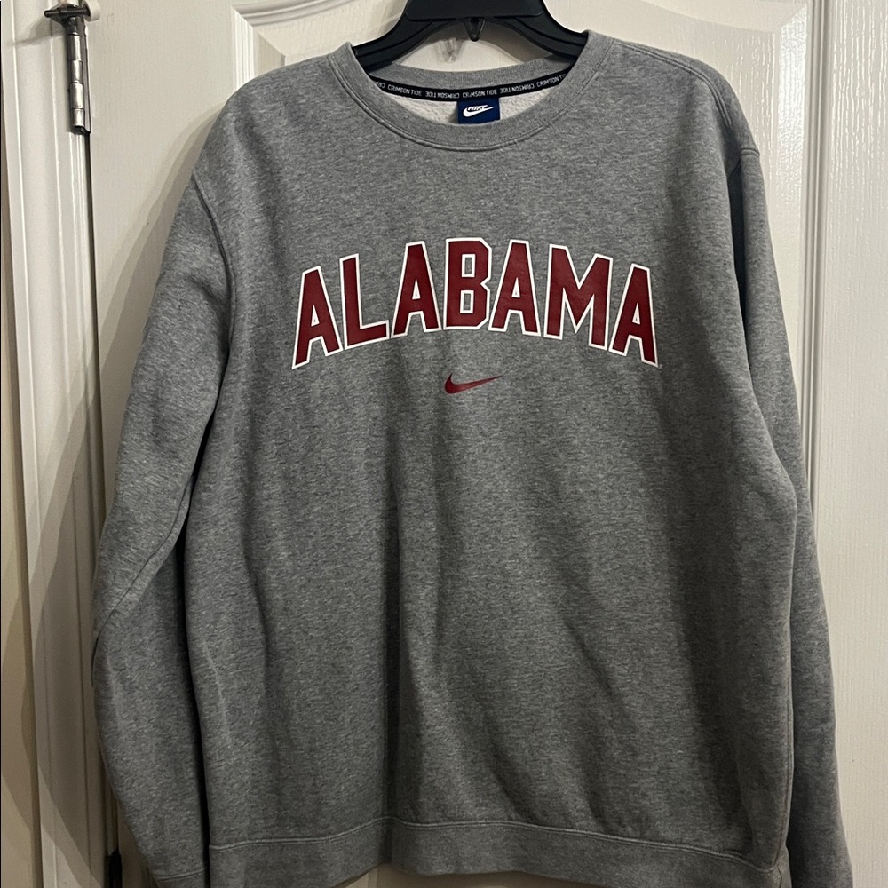 Nike Gray Alabama Crewneck Sweater